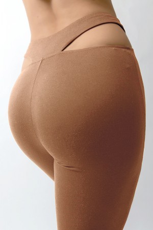 FLARE LONG PANTS W/ SIDE CUTOUTS