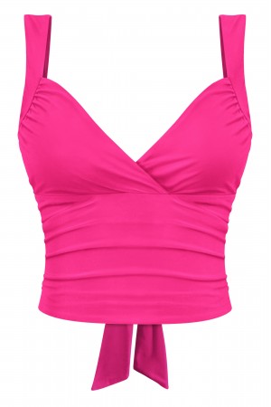 SLEEVELESS OPEN BACK TIE CROP TOP