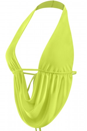 HALTER OPEN BACK CROP TOP