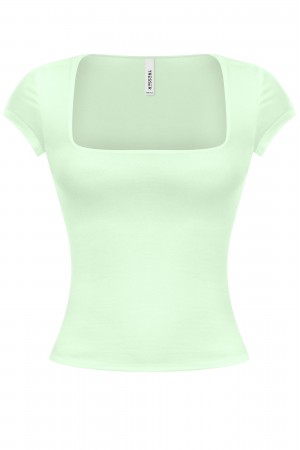 SHORT CAP SLEEVE CASUAL TOP