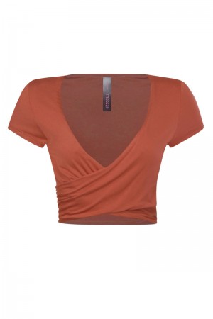 SHORT SLEEVE KIMONO CROP TOP